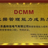山東鑫和信電氣有限公司通過CMM數(shù)據(jù)管理能力成熟度評(píng)估